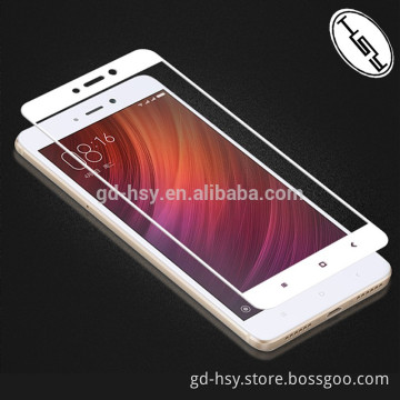 HUYSHE fingerprint resistant 2.5D full cover 9h hardness tempered glass screen protector for Xiaomi Redmi Note 4